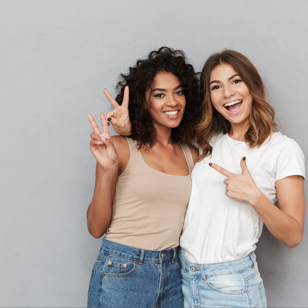 2 women smiling - dentist in oldbury, birmingham